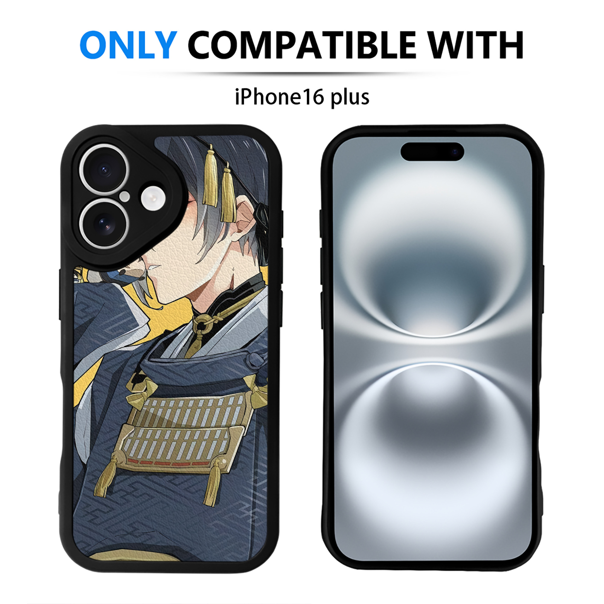 （画像用） 刀剣乱舞 Touken Ranbu 【iPhone 16シリーズ対応】シリコンスマホケース（レザー調） 材質：シリコン